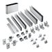 Stainless steel hardware for ASI Accurate Partitions Moisture Guard Plastic Laminate Stall Partitions.