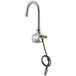 A chrome Waterloo hands-free sensor faucet with a gooseneck spout.