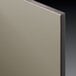 A close-up of a black core phenolic stall partition.