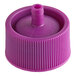 A purple plastic Alto-Shaam dispensing cap with a plastic lid.