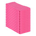 A stack of pink Monarch Brands huck towels.