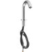 A silver Waterloo hands-free sensor faucet with a gooseneck spout.