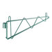 A green Regency metal cantilever shelf bracket.