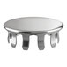 A silver metal Regency shelf collar plug.