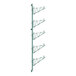 A Regency green metal wall-mount shelf post with single brackets.