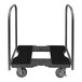 A black Snap-Loc Panel Cart dolly with wheels.