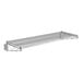 A Regency stainless steel wall-mount wire shelf with a wire shelf on top.