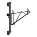 A black metal Regency wall mount shelf post with a clip.