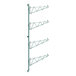 A Regency green metal wall-mount shelf post with single brackets.