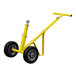 A yellow Snap-Loc hand truck with black wheels.