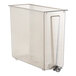 A clear plastic container with a handle for a Bunn iced tea brewer.