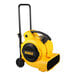 A yellow and black DeWalt air blower.