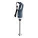 A Galaxy blue and silver immersion blender with a cord.