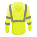 A Cordova hi-vis yellow long sleeve shirt with reflective stripes.