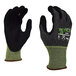 A pair of black and green Cordova Tactyle CR 6680XL warehouse gloves.
