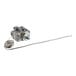 A grey metal Robertshaw FDO thermostat with a 54" wire.