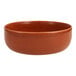A brown Nosse by Fortessa Svelte terracotta stoneware bowl.