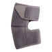 A grey elbow support brace with a small pocket.