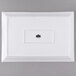 A white rectangular object with a black and white logo.
