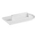 A white plastic Ateco fondant smoother with a handle.