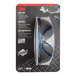 3M package of Scratch-Resistant Anti-Fog Safety Goggles with blue and gray lenses and black and blue frames.