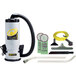 ProTeam 105733 6 Qt. QuietPro BP HEPA Backpack Vacuum with 100078 Floor Tool Kit A and HEPA Filtration System - 120V