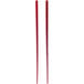 Two red 10 Strawberry Street bamboo chopsticks.