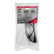 3M Scratch-Resistant Contoured Safety Glasses with Gray Frame and Gray Lens in plastic bag.