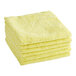 A stack of yellow 3M Perfect-It microfiber detailing cloths.