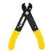 A Stanley yellow and black wire cutter and stripper.