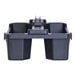 A black plastic Stanley portable storage tote tray with two compartments and a handle.