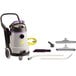 A ProTeam ProGuard 15 wet/dry vacuum cleaner with tools.