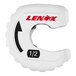 A white plastic Lenox tubing cutter with a black and red logo.