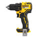 A yellow and black DeWalt 20V MAX cordless drill/driver kit.