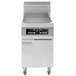 A Frymaster gas floor fryer with SMART4U controls and a large stainless steel top.