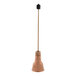 A Hanson Heat Lamps ceiling mount heat lamp with a bright copper finish and black track fitting.