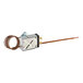 A Vulcan thermostat for an electric griddle with a wire attached.