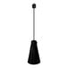 A Hanson Heat Lamps black rigid stem mount for a cone shaped lamp.