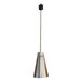 A Hanson Heat Lamps stainless steel rigid stem mount hanging heat lamp.