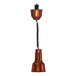 A Hanson Heat Lamp with a black retractable cord and smoked copper finish on a white background.