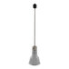 A pole with a Hanson Heat Lamps stainless steel heat lamp on it.