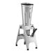 A silver AvaMix heavy-duty electric tilting blender with a stainless steel stand.