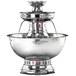 Apex 4003-SS Princess 5 Gallon SS Beverage Fountain with Silver Bow Tie Trim & Floral Cup