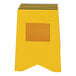 A yellow Vestil polyethylene step stool with black stripes.