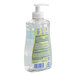A Dial bottle of white tea liquid hand soap with a label.
