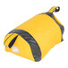 A yellow and black bag with the words "Dock Seal Draft Blocker" in yellow.