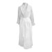 A white Telegraph Hill double layer waffle bath robe with a belt.