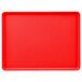 A red rectangular Cambro dietary tray.
