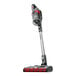 A Hoover ONEPWR Emerge Pet cordless stick vacuum with a red and black handle.