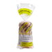 A bag of Just Bagels jalapeno cheddar bagels with a label.